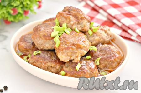 Фрикадельки в томатном соусе в духовке 