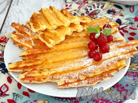 Творожные вафли в электрогриле