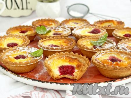 Сметанники в тарталетках в духовке