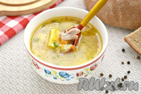 Суп из утки с рисом