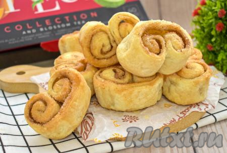 Печенье из слоёного теста "Ушки" в аэрогриле