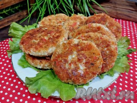 Котлеты из крабовых палочек с сыром на сковороде