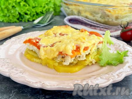 Мясо по-французски из куриного фарша в духовке