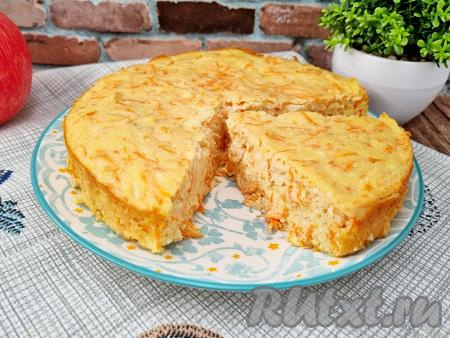 Творожная запеканка с морковью и яблоком
