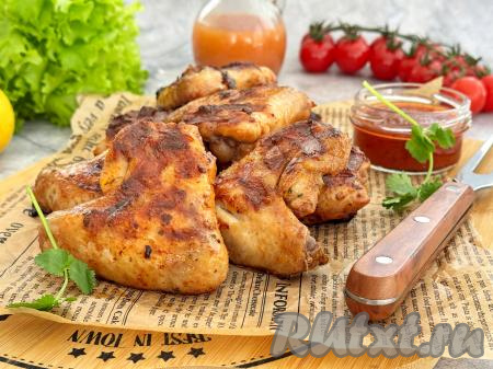 Куриные крылышки в электрогриле