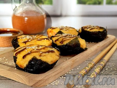 Запечённые суши-маффины