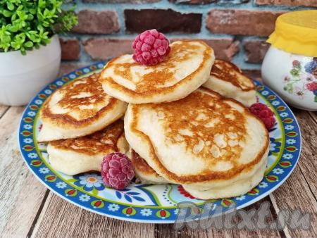 Оладьи на греческом йогурте