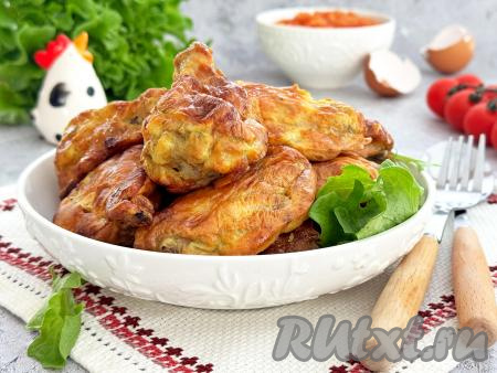 Куриные крылышки в кляре в аэрогриле