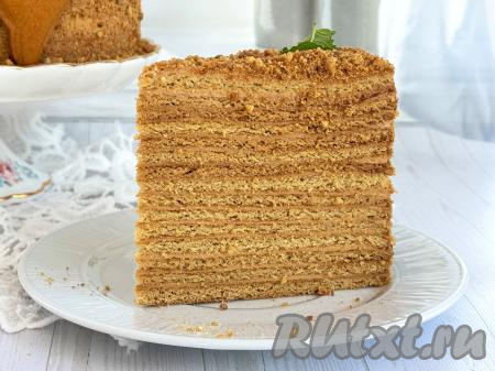 Карамельный медовик