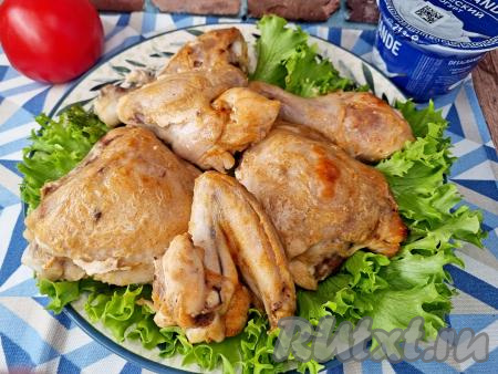 Курица в греческом йогурте в духовке