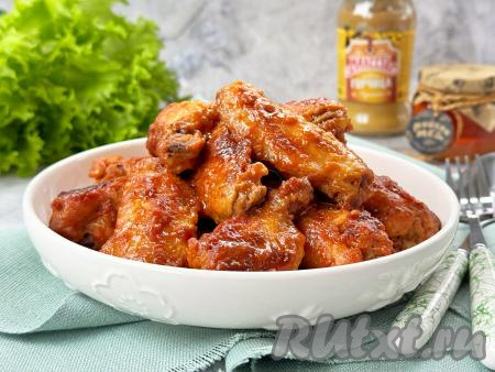 Куриные крылышки в томатно-медовом соусе