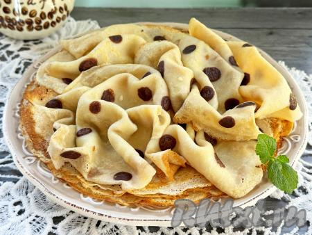 Блины в горошек