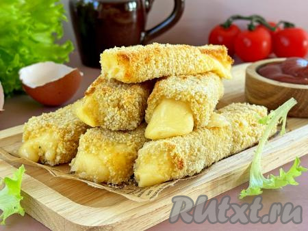 Сырные палочки в панировке в аэрогриле