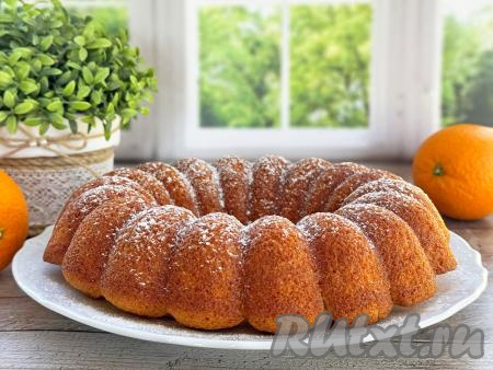 Постный кекс на апельсиновом соке