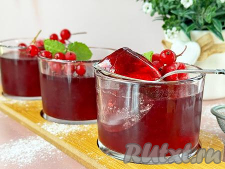Желе из компота с желатином