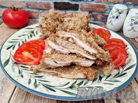 Отбивные из филе бедра курицы в духовке