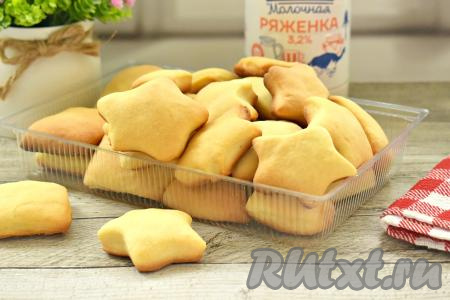 Мягкое печенье на ряженке в духовке