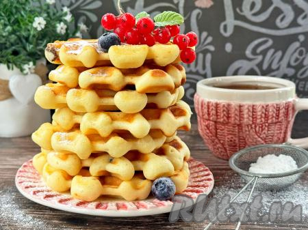 Венские вафли с изюмом