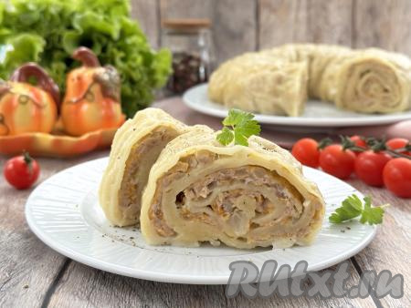 Ханум с тыквой и фаршем
