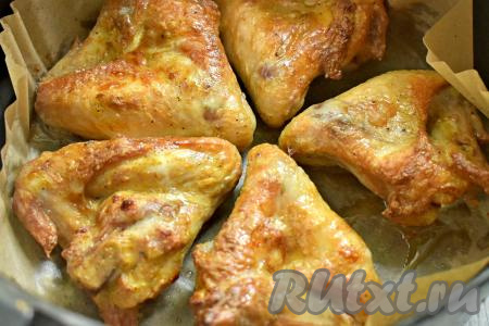 Куриные крылышки с хрустящей корочкой в аэрогриле