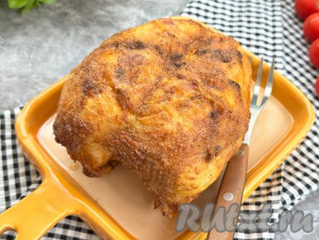 Куриная грудка на кости в аэрогриле