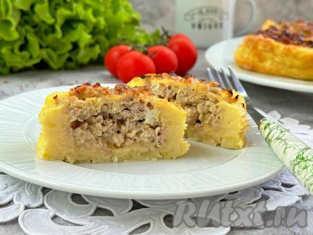 Картофельные гнёзда с фаршем в аэрогриле