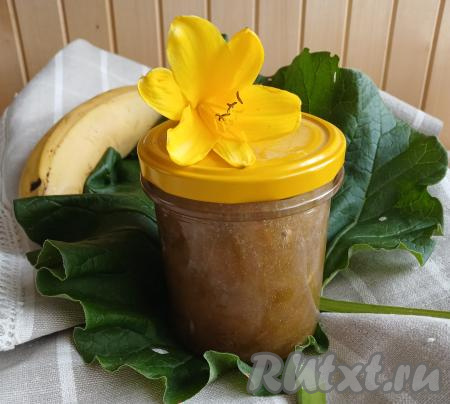 Джем из ревеня с бананами
