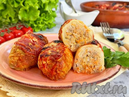 Голубцы из пекинской капусты в аэрогриле