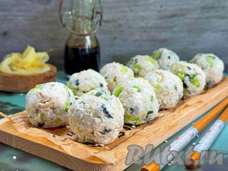 Ленивые суши с курицей