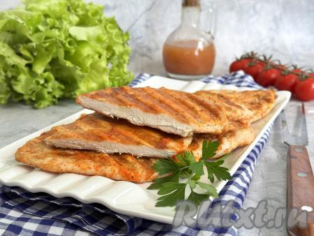 Куриные отбивные на электрогриле