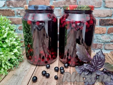 А затем банки с ярким, насыщенным, ароматным компотом, приготовленным из чёрной смородины с базиликом, убрать в прохладное место на хранение (например, в погреб, кладовую или подвал).&nbsp;Зимой этот красивый напиток внесёт приятное разнообразие в ваше повседневное или праздничное меню!