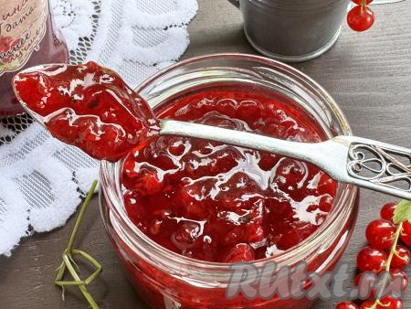 Джем из красной смородины с пектином