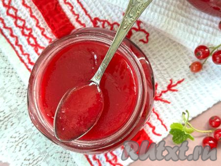 Конфитюр из красной смородины с агар-агаром
