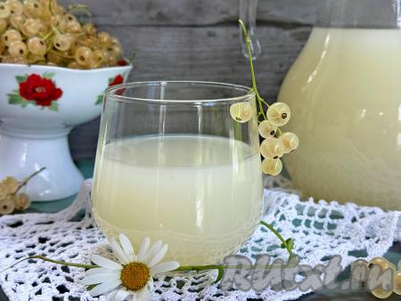 Нежный, вкусный кисель, приготовленный из белой смородины, к столу можно подать и тёплым, и полностью остывшим.&nbsp;