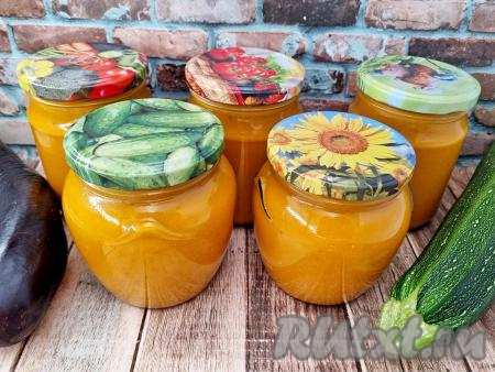 Кабачково-баклажанная икра на зиму
