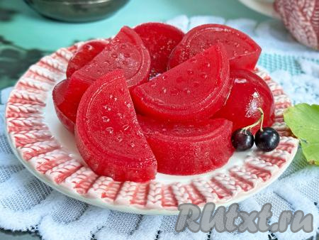 Мармелад из чёрной смородины с агар-агаром