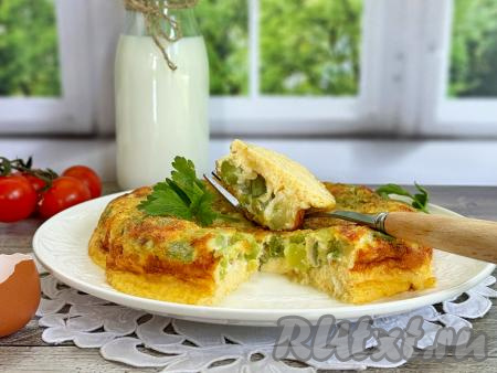 Омлет с кабачками в аэрогриле
