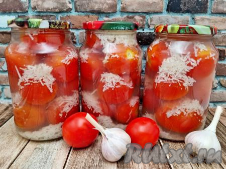 Маринованные помидоры "В снегу" на зиму