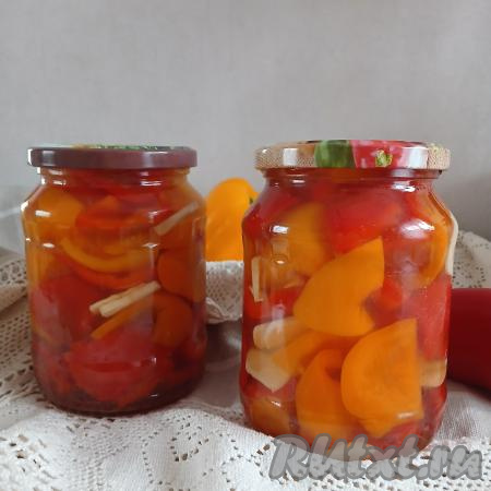 Маринованный перец на зиму без растительного масла