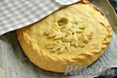 Курник на сметане с курицей и картошкой