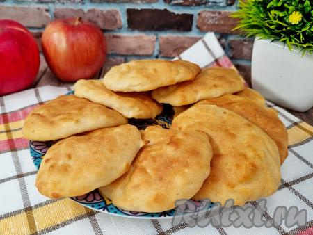 Оладьи на кефире с яблоками в духовке