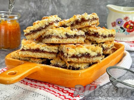 Вкусное, аппетитное, нежное печенье "Каракум" с вареньем подать к чаю или кофе.