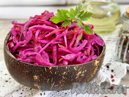 Маринованная красная капуста быстрого приготовления