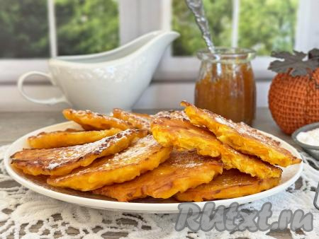 Оладьи из тыквы с рисовой мукой