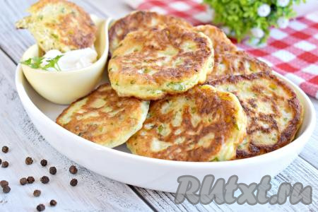 Оладьи из кабачков на дрожжах