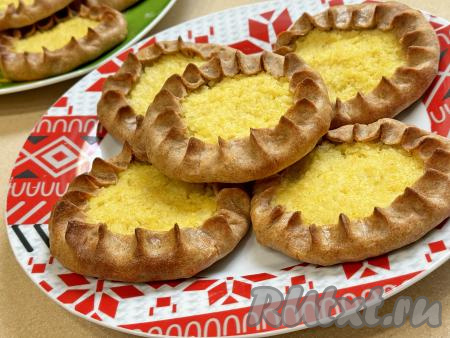 Карельские калитки с пшеном 