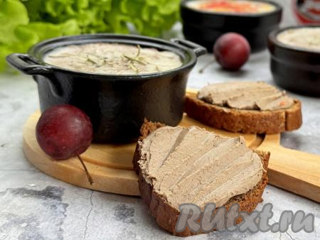 Паштет из куриной печени с яблоками