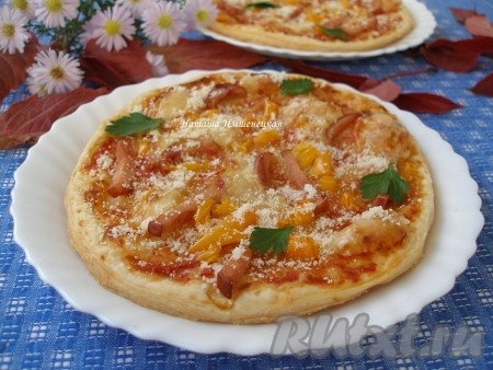 Пицца в духовке из батона рецепт с фото пошагово быстрая