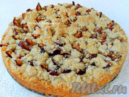 Вкусный сливовый пирог
