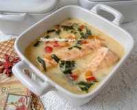 Сырный суп с лососем